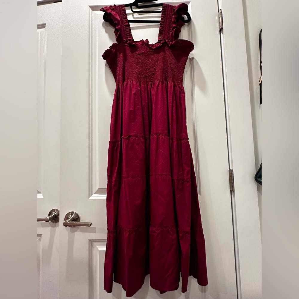 Hill House Home Ellie Nap Dress Instagram Burgundy
